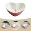 Candle Holders Burner Bowl Desk Topper Holder Heart Stick Ceramic Desktop Decor