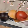 Servis uppsättningar japanska kreativa massivt trä bordsartiklar skål sur jujube trä färskt nudel