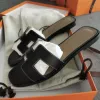 Summer Hot Selling luxury faux fur fashion Leather Flip pu Flops Designer Women Sandals slippers