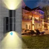 Wandlampen slimme bewegingssing licht WiFi LED -lamp 5w buitenbouttuin Autosensor Decoratieverlichting