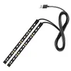 New 12LED Strip Lamp USB Accendisigari per auto Atmosphere Light Multicolor Adesivo Rubinetto Decorazione automatica Dash Foot Socket Car Styling