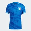 2023 2024 İtalya futbol formaları maglie da calcio TOTTI VERRATTI CHIESA Antrenman takımı Italia 23 24 forma LORENZO Erkekler çocuklar kiti üniforma 125 yıl yıldönümü
