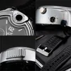 Watch Style Metal Open Flame Lighter Creative Mens Sports Opens Flame Watchs Inflatable Adjustable