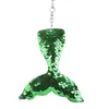 Keychains Fashion Multicolor Glitter -paljetter Mermaid Key Ring Keychain Car Bag Pendant Ornament