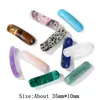 Charms Natural Stone Rectangle Bar Accessories Beads Amethysts Lapis Lazuli Energy Connector For Jewelry Making
