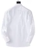 2023 Męska koszulka luksusowa Slim Silk T-shirt długie rękaw Casual Business Clothing Plaid 2 Kolorowy rozmiar M-3xl