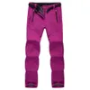 Winter ski pants women solft shell pants plus size waterproof snow pants thicken fleece hiking pant snowboard trousers299f