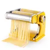 Tillverkare manual nudel maskin liten hushåll pasta maskin två knivar nudel maker multikinetiska rostfritt stål köksverktyg manual