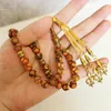 Strand Tesbih Bead Natural Stone Muslim Rosary Antique Agate Misbaha Gift Prayer Beads Islamiska smycken Saudiarabien Tasbih Mesbaha