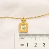 20 Stile, 18 Karat vergoldet, Luxus-Designer-Halskette für Damen, Markenbrief, Parfümflasche, Halsband, Kette, Halsketten, Schmuckzubehör, hohe Qualität, verblasst nie