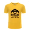 T-shirts pour hommes sans douleur Gain tais-toi et entraîne les hommes à manches courtes col rond coton homme T-Shirt Cool drôle Streetwear haut de forme physique T-shirt