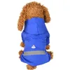 Abbigliamento per cani Cappotto antipioggia Abbigliamento Cucciolo Gatto casual Impermeabile Giacca impermeabile riflettente Abbigliamento antipioggia per esterni Cappuccio Tuta Articoli per animali domesticiCane