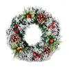 Dekorative Blumen, kreativ, klassisch, handgefertigt, Weihnachts-Fichtenkranz, wiederverwendbar für drinnen und draußen, Haustür, Bäume, Dekoration zum Aufhängen