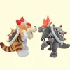 Super Brother Series Kuba Plush Toys Angry Kuba Dark Fire Dragon Doll Ninja Cat Kuba Plush Doll