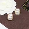 Varumärkesbrev Stud örhänge designer örhängen diamant söt bröllop fest gåva mode smycken tillbehör 20 stil