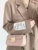 Borse da sera Borsa a tracolla con patta con motivo a pietra per donna 2023 Borsa e borsetta in pelle PU con tracolla a catena di design semplice