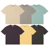 T-shirt Wx7k T-shirt moda uomo e donna High Street Brand Ess Collezione manica corta Look Coppia Stelle Stesso stile Abbigliamento quotidiano AZLF