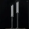 Candle Holders 20pcs)Wholesale Clear Tube Acrylic Crystal Tea Light Holder Candlestick Stand For Table Decorations Yudao119