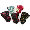 Neck Ties Necktie Fashion Cotton Vintage Floral Printed Classic Colorful Flower Lovely Mens Skinny Designer Handmade Gift Tie