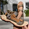 Sandals Summer Men Fashion Non-slip Sneakers Leather Climbing Fishing Outdoor High Quality Trekking Hiking Soft Water BeachSandals