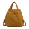 Sac de loisirs pour femmes rangement grand sac en tissu de Nylon sac à main étudiant classe une épaule sac à bandoulière voile