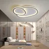 Żyrandole Nowoczesne minimalistyczne żyrandol LED do sypialni Dekoracja domu Dekoracja domu biały/czarny