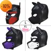 تدليك التدليك XL جرو Cosplay Neoprene هود مع أنف قابلة للفصل البالغ BDSM عبودية ألعاب الجنس