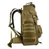 Backpack Men Men de grande capacidade 60L Saco de montanhismo ao ar livre Fãs do Exército do Exército à prova d'água Viagem de acampamento