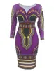 Ubrania etniczne Afrykańskie sukienki dla kobiet Cosplay Cospum Dashiki Print Plemien Ethnic Fashion Vneck Damie Ubrania swobodne seksowne sukienki szatę 230512