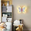 Wall Lamps Nordic Butterfly Led Lamp Sconces Home Decor For Bedroom Mirror Light Bathroom Fixtures Modern Luminaire Saconces