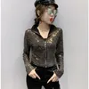 Women's Jackets 2023 Autumn Women Coat Temperament Slim All-match Sequined Jacket Casual Sports Long-sleeved Sequins Top Female OK1358