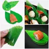 Ensembles de vaisselle 200 pièces feuilles hawaïennes assiettes japonaises assiette Sashimi Sushi plat décorations boîte à Bento