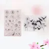 Depolama Şişeleri 2 PCS Temiz Damga Yeniden Kullanılabilir Şeffaf Çiçek DIY Scrapbook Kabartma Şablonu Kağıt zanaat Yapımı Dekorasyon