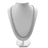 Chaînes 2mm largeur acier inoxydable plaqué argent hommes femmes français chaîne torsadée collier longueur 41/46/51/56/61/66/71/76cm bijoux de cou