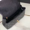 Designer tas klassieke ketting handtas cf grote mini schoudertas korrelige koehide 2023 nieuwe lingcha flap tas ruwe ketting en prachtige charme vrouwen in de eeuwige elegantie