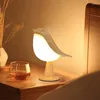 Night Lights 3 Colors Bedside Lamp Creative Touch Switch Wireless Bird Light Dimming Brightness USB Rechargeable Table Reading