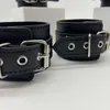 Massage High Quality Leather Handcuffs Bondage Strap Harness with Cross Lock for Fetish Bdsm Adults Games Slave Restraints Sex Toys
