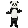 Kerst Panda Mascot Costume Catoon Character Outfit Pak Halloween volwassenen Maat Verjaardagsfeestje Outdoor Carnival Festival Fancy Dress