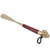 Shoe Brushes Metal Head Horn Wooden Long Handle Handled Lifter Spoon Tool Boot Brush 32cm 49cm 58cm Wood EECOO 230512