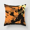 Pillow Halloween Party Devil Pumpkin Cover Polyester Print Car Sofa Office Chair Home Decor Ornament