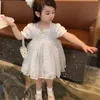 Girl Dresses Girl's Baby Princess Lace Dress Summer Child Vintage Vestido Embroidery Birthday Party Costume Tutu Clothes 1-12Y