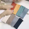 Fünf Finger Handschuhe Accessoires Winter Elastizität Feste Farbe lang gestrickte weiche Fäustlinge Armer Wärmer Fingerlos