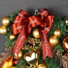 Dekoratif Çiçekler 2023 Noel Çelenk Şerit Garandlar Açık Hava Asma Süsler Pencere Duvar Yılı Navidad Ev Dekorasyon Damlası