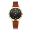 Wristwatches 5pcs Set Top Style Fashion Women's Luxury Leather Band Analog Quartz WristWatch Ladies Watch Women Dress Black Cloc