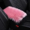 Ny Universal Car Center Console Cover Furry Armest Mat Pad Cover Winter Warm Soft Fluffy Auto Center Console Protector Interiör