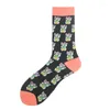 Men's Socks Happy Harajuku Funny Monkey Cartoon Hip Hop Street Men's Cotton Skarpetki Sokken