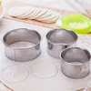 3 unids/set cortador de acero inoxidable de alta calidad, molde de cuero para albóndigas, herramientas de cocina, accesorios, fábrica, venta al por mayor, 50 juegos por lote