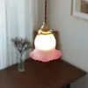 Hängslampor glasblomma ledljus nordiska retro hängande lampa matsal kök ö hem belysning armatur loft dekor luster