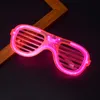LED 안경 네온 파티 플래시 안경 빛나는 가벼운 안경 바 파티 콘서트 소품 형광 광선 사진 소품 소모품