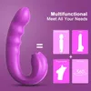 HESEX 3in1 Adult Sex Game Vagina Gear Stimulator Dildo Language Clit Vibrator Clitoral Former Rotating Spot for Women